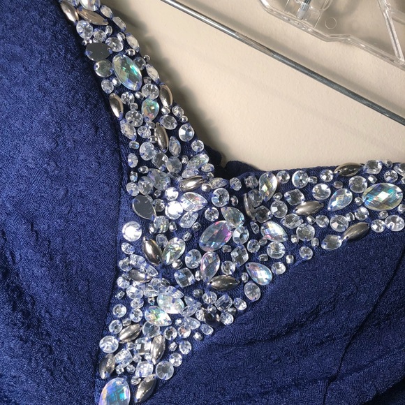 Sequin blue dress - Picture 5 of 8